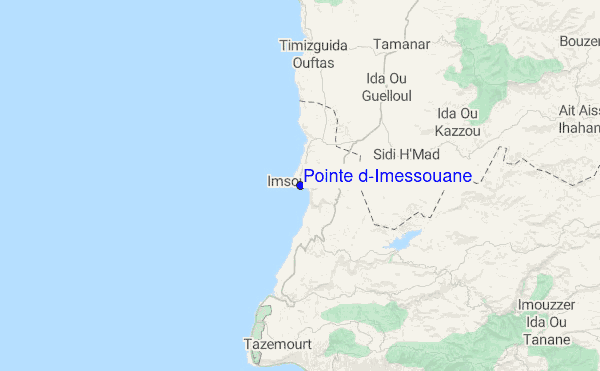 Pointe d'Imessouane Location Map