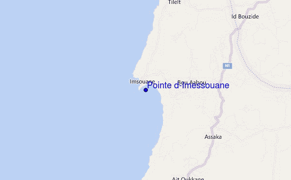 Pointe d'Imessouane location map