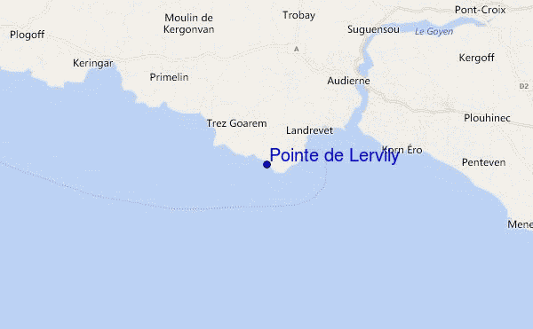 Pointe de Lervily location map