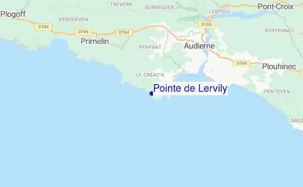 Pointe de Lervily location map