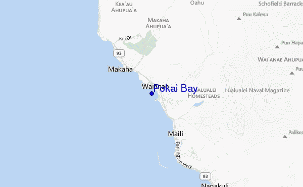 Pokai Bay location map