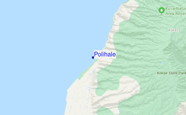 Polihale location map