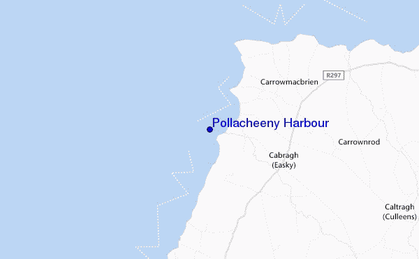 Pollacheeny Harbour location map