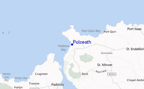 Polzeath location map