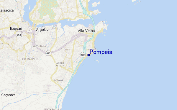 Pompeia location map