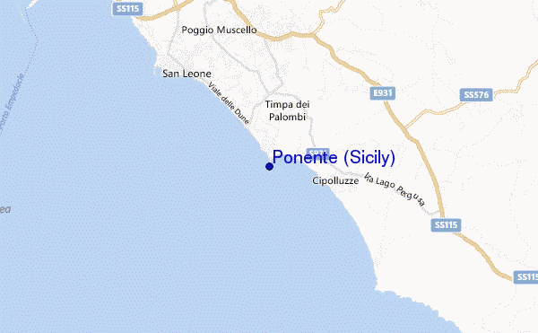 Ponente (Sicily) location map