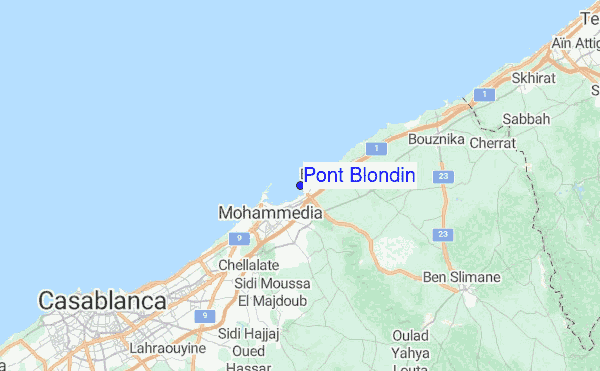 Pont Blondin Location Map