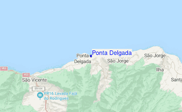 Ponta Delgada location map