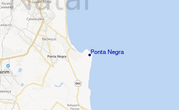Ponta Negra location map