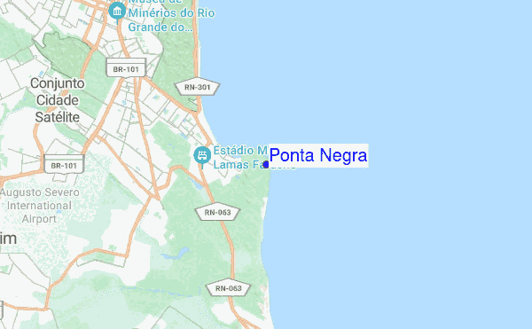 Ponta Negra location map