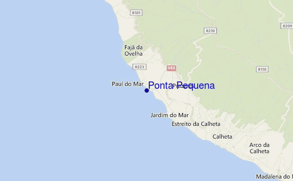 Ponta Pequena location map