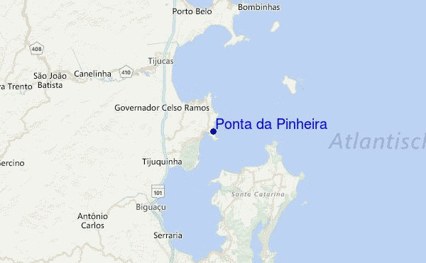 Ponta da Pinheira Location Map