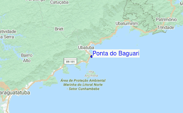 Ponta do Baguari Location Map