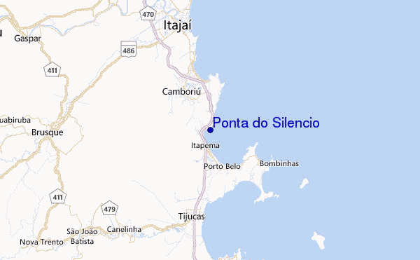 Ponta do Silencio Location Map