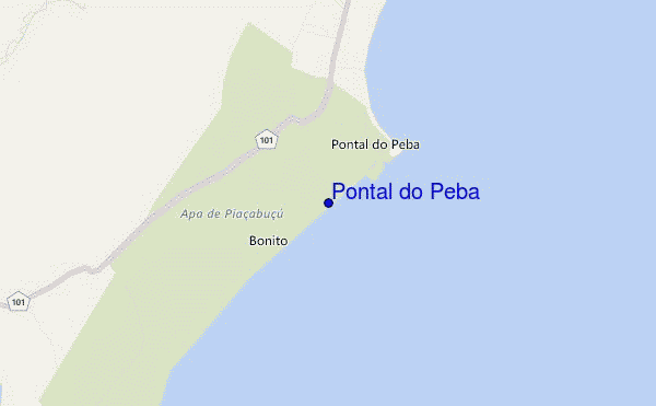 Pontal do Peba location map