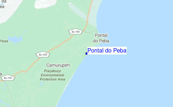 Pontal do Peba location map