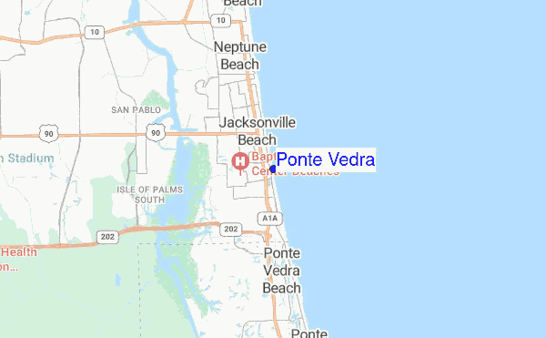 Ponte Vedra location map