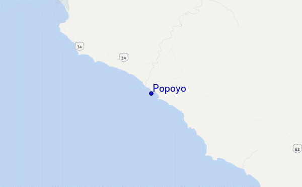 Popoyo location map