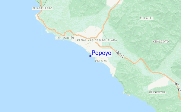 Popoyo location map