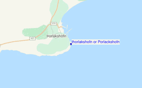 Þorlákshöfn or Porlackshofn location map