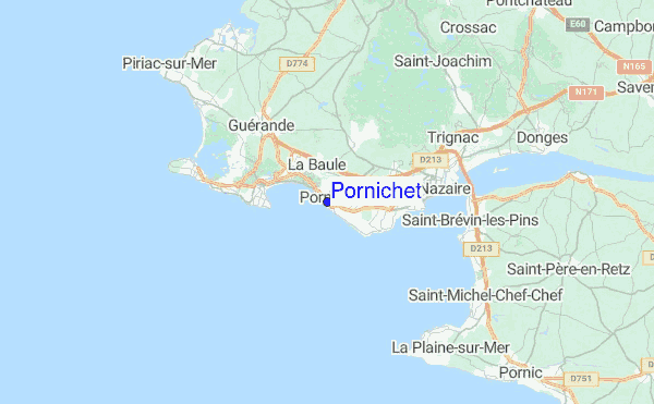 Pornichet Location Map