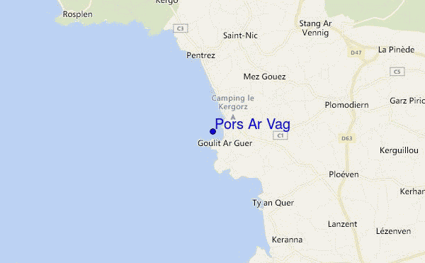 Pors Ar Vag location map
