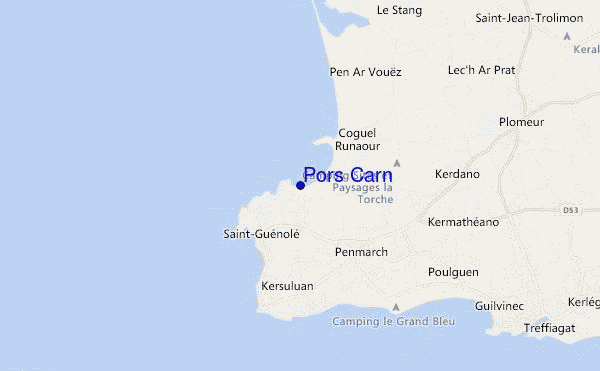 Pors Carn location map