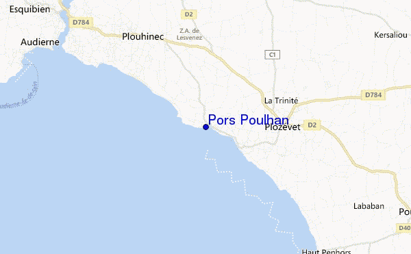 Pors Poulhan location map