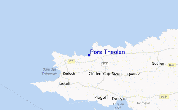 Pors Theolen location map