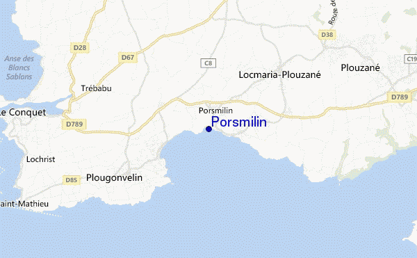 Porsmilin location map