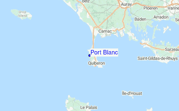 Port Blanc Location Map