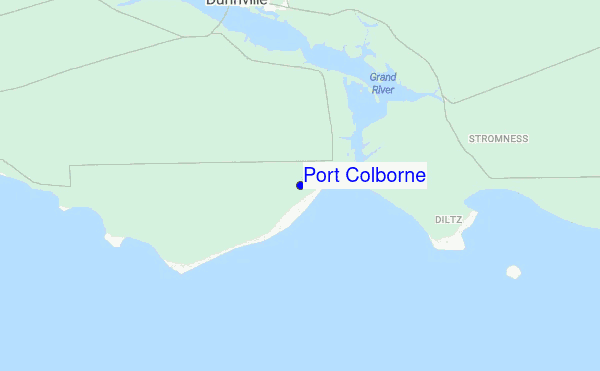 Port Colborne location map