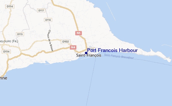 Port Francois Harbour location map