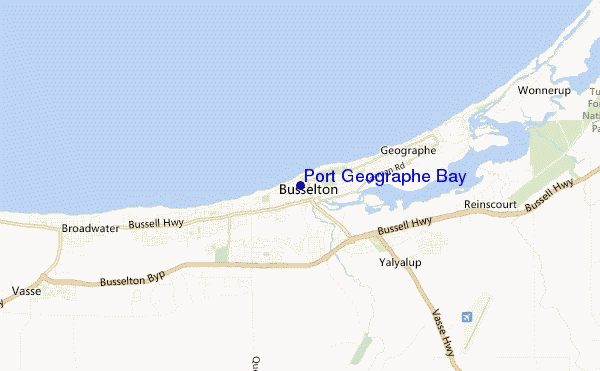 Port Geographe Bay location map