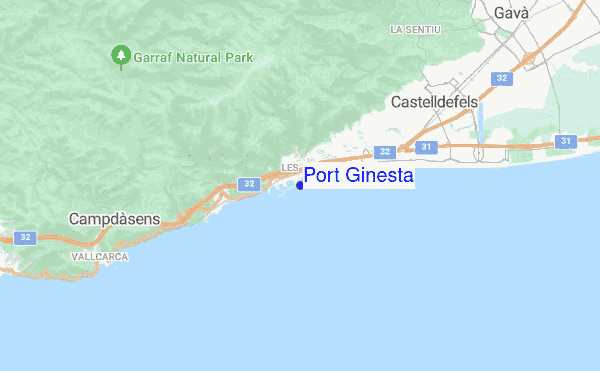 Port Ginesta location map