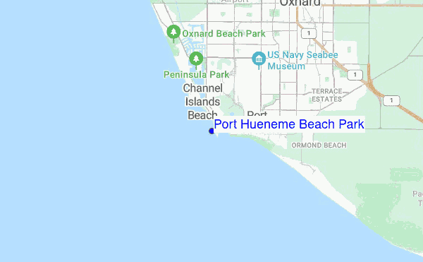 Port Hueneme Beach Park location map