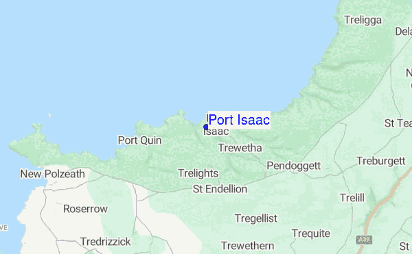 Port Isaac location map