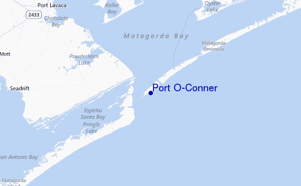 Port O'Conner Location Map