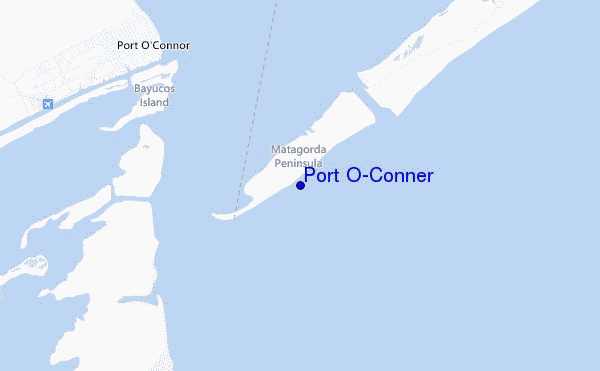 Port O'Conner location map