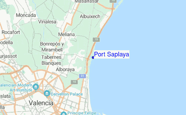 Port Saplaya location map