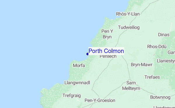 Porth Colmon location map