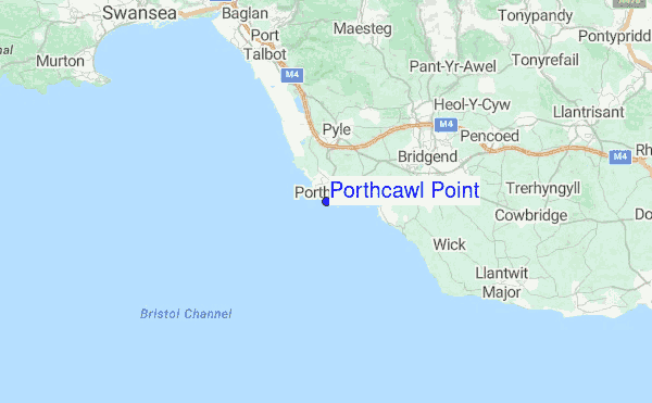 Porthcawl Point Location Map