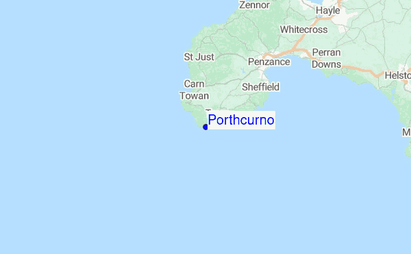 Porthcurno Location Map