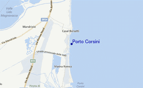 Porto Corsini location map