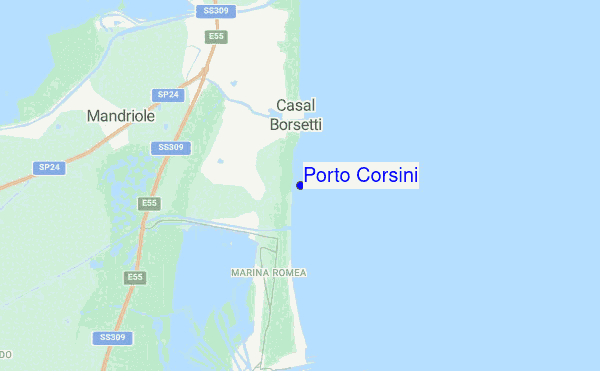 Porto Corsini location map