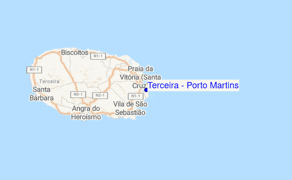 Terceira - Porto Martins Location Map