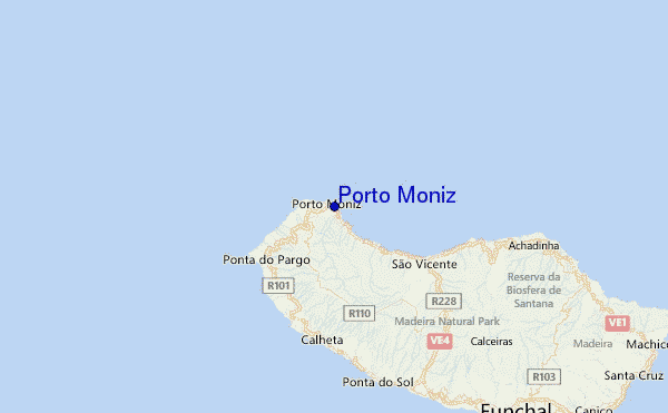 Porto Moniz Location Map