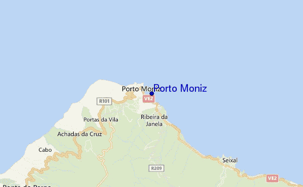 Porto Moniz location map