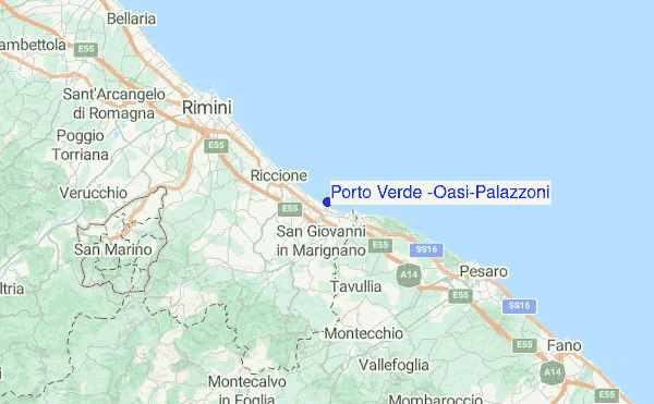 Porto Verde (Oasi-Palazzoni) Location Map