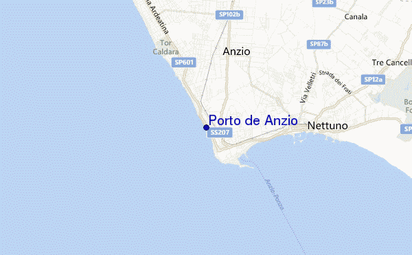 Porto de Anzio location map